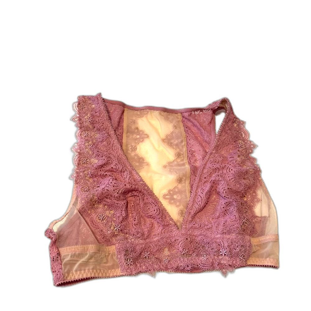 Victoria’s Secret Dream Angels Lace Bralette Pink Nude Size Small Sexy